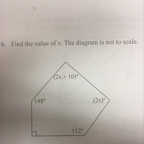 Find the value of x. diagram not to scale