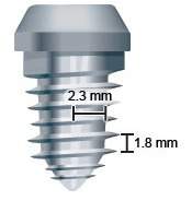 What is the mechanical advantage of the screw shown below?  a. 1.3 b. 3.9 c.