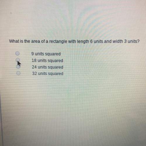 what is the area of a rectangle with length 6 units and width 3 units?