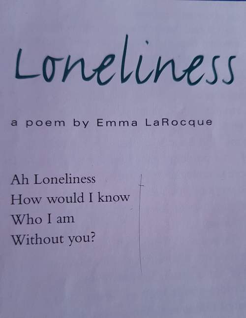 What literary term is used when the author states "ah, loneliness"?