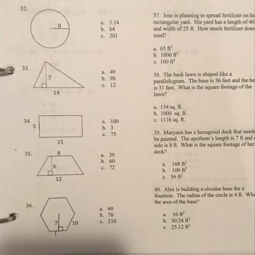 Can someone me find the area of the given shapes? ?