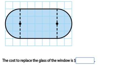 Awindow is being replaced with tinted glass. the plan below shows the design of the window. each uni