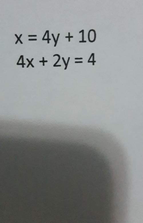 Can someone me with this? system of equations algebraically?