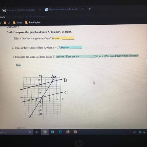 What is the answer to these problems with the graph?
