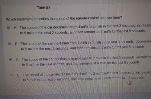 Which statement describes the speed of the remote control car over time?