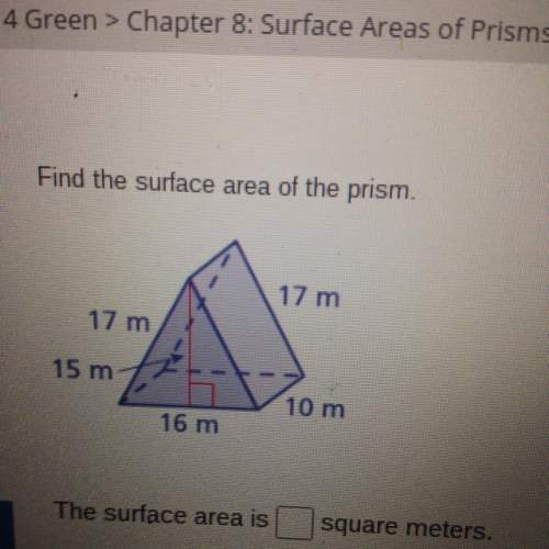 How would you solve the surface area of a prism