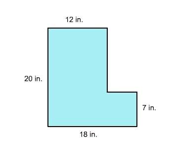 What is the perimeter of the figure?  a. 83 inches&lt;