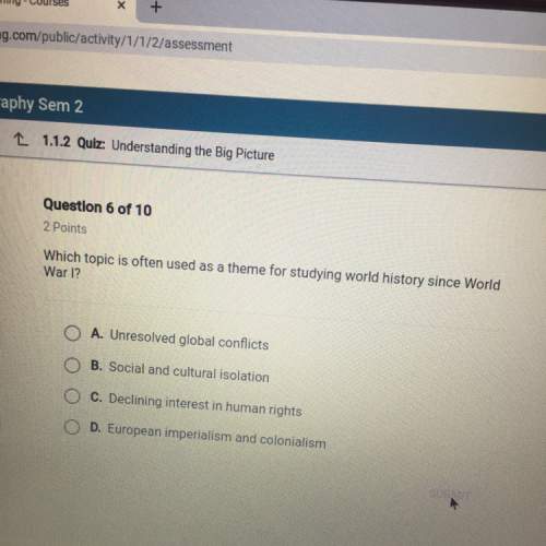 Which topic is often used as a theme for studying world history since world war 1