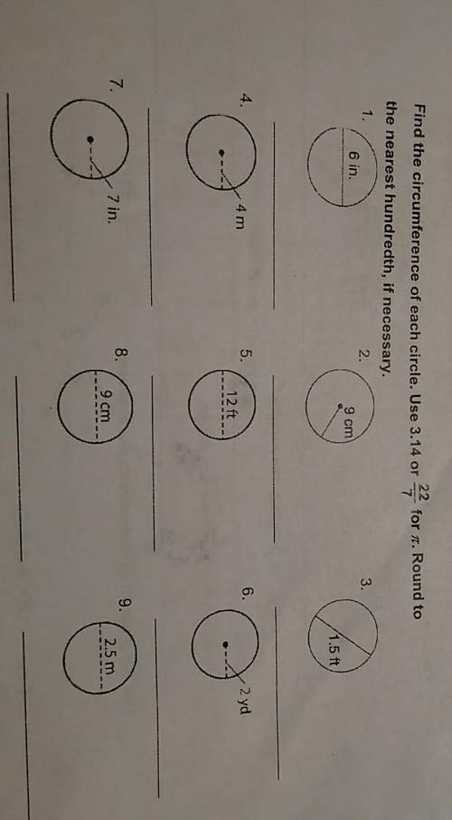 Find the circumference of these circles