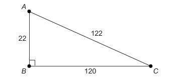 What is the measure of angle c?  enter your answer as a decimal in the box. round only y