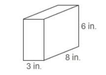 What is the lateral area of the prism?  in2