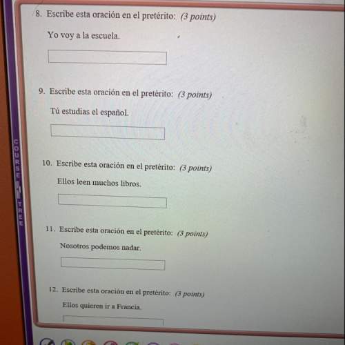 With spanish questions 8- me! i have to
