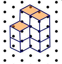 Taking test now- which of the following represents the isometric view of the object show