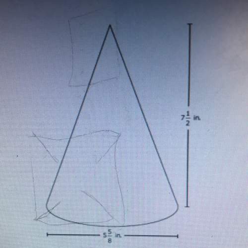 Acone and it’s dimensions are shown in the diagram. what is the volume of the cone in cubic inches?