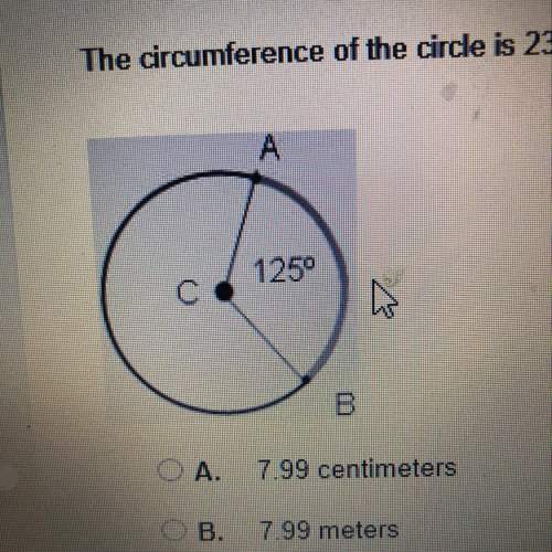 Pls asap! giving brainliest!  the circumference of the circle is 23 meters. find the