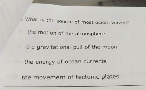 What is the source of most ocean waves?