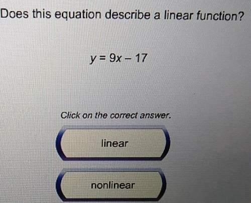 Me is this a linear function?
