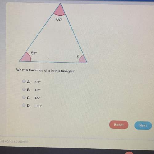 What is the value of x in this triangle