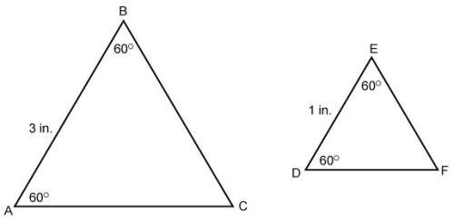 Triangles abc and def are  similar  non similar