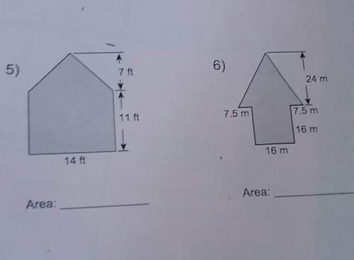 Find the area of each figure round your answer to the nearest whole number if necessary