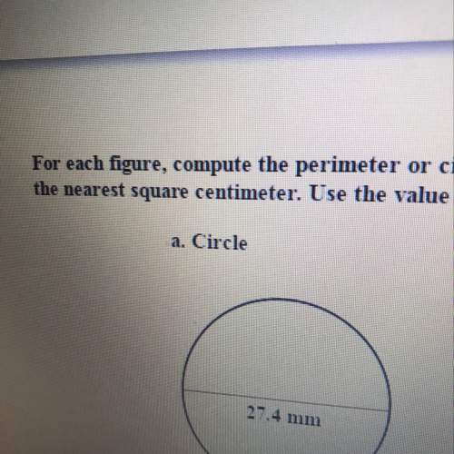 How can you find the circumference in mm and in cm squared?