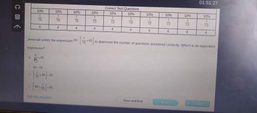 Jeremiah answers 90% of the questions on his test correctly that the are 40 questions on the test. j