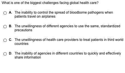 What is one of the biggest challenges facing global health care?