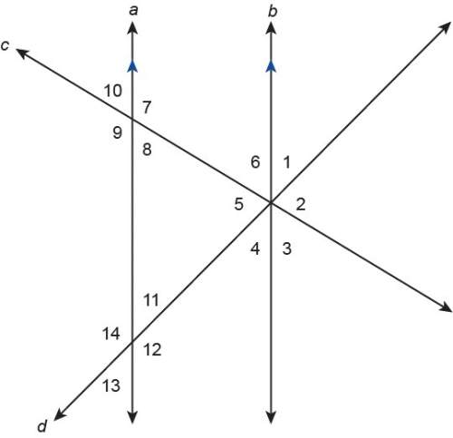 Given a | | b, m∠ 1 = 56° , and m∠2 = 42° , find the measure of the other angles.  note: angl