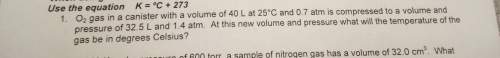 *when using the combined gas law you must convert temperature from degrees celsius to kelvin. use th