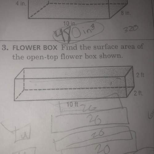 Find the surface area of the open top flower box shown