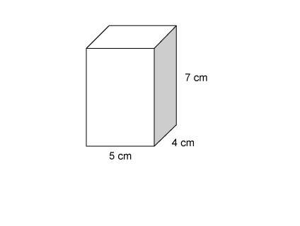 What is the surface area of this right rectangular prism?