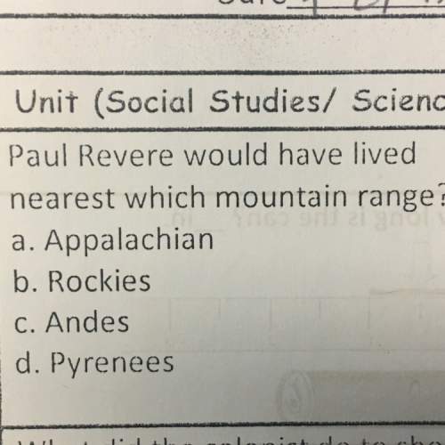Paul revere would have lived nearest to which mountain range?