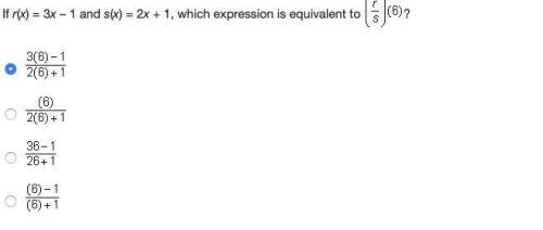 Fr(x) = 3x – 1 and s(x) = 2x + 1, which expression is equivalent to ?