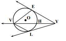 1) given: mlhe=84°find: m∠eyl. 2)given: m∠eyl=72°find: m arc ehl,