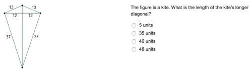 Will make u brainliest the figure is a kite. what is the length of the kite’s longer dia