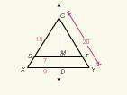Cd is the perpendicular bisector of both xy and st and cy=20. find cxa.5