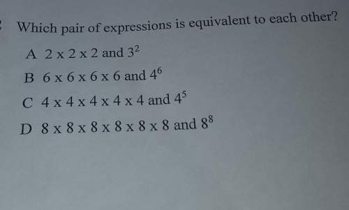 Which pair of expressions is equivalent to each other?