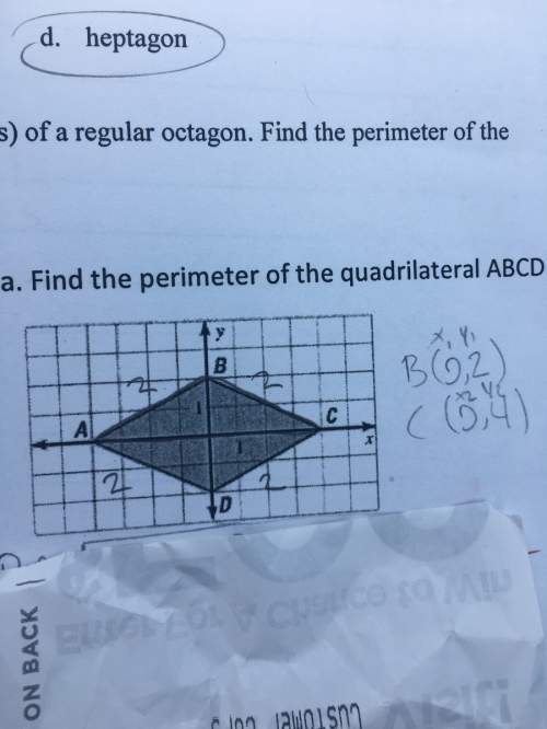 Find the perimeter of a quadrilateral abcd  then find the area of a quadrilateral abcd