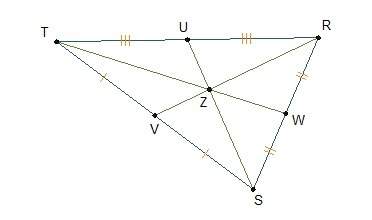 In triangle trs, tz = (3x) inches and wz = (2x – 3) inches. what is wz?