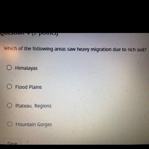 Which of the following areas saw a heavy migration due to rich soils