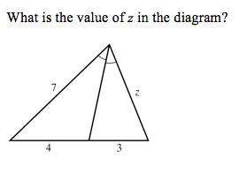 What is the value of z in the diagram?