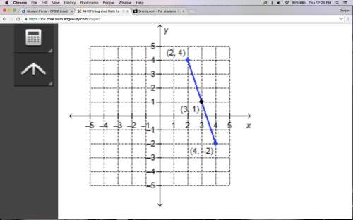 The given line segment has a midpoint at (3, 1).  hurry whoever answers first will be th