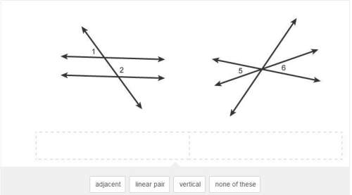 What kind of classify each pair of numbered angles are these two pictures?