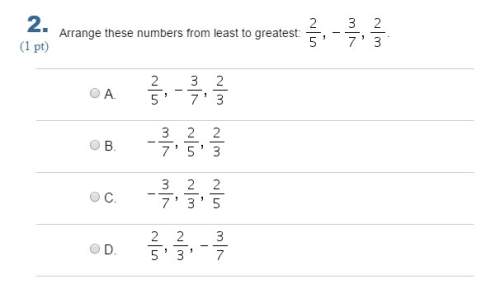 Arrange these numbers from least to greatest