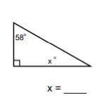 What is the missing angle in the triangle?
