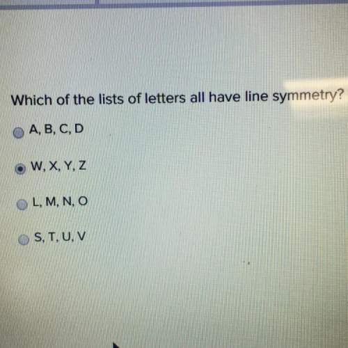 Which of the list of letters all have line symmetry?