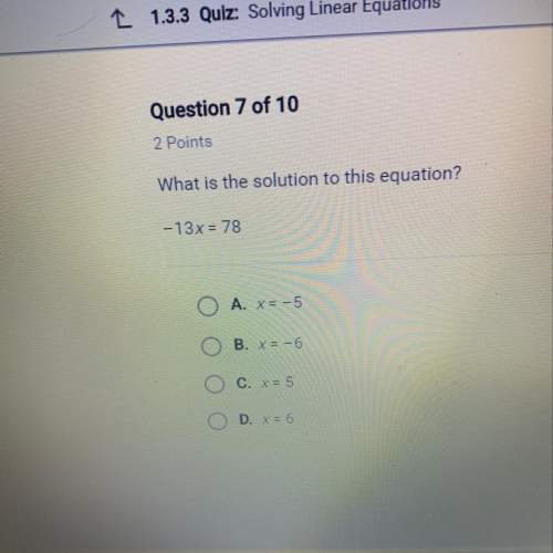 What is the solution to this equation? -13x=78