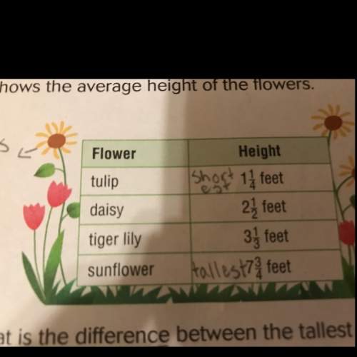 Payton says her average sunflower is 7 times the height of her average tulip. do you agree or disagr