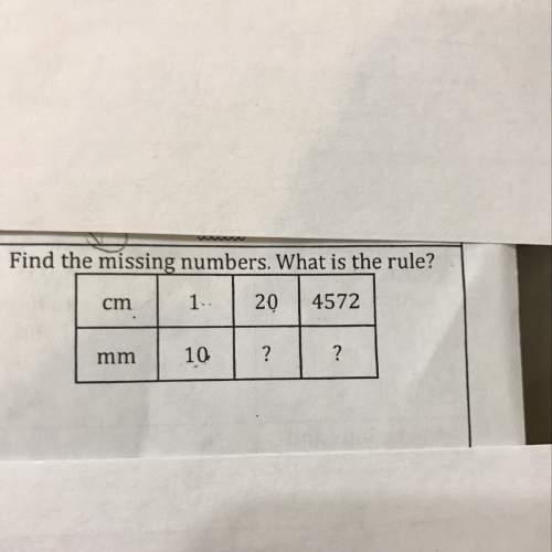 Find the missing numbers. what's the rule?