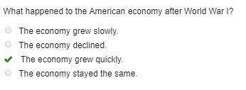 What happened to the american economy after world war i?